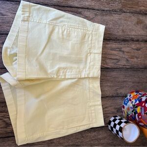 J. Crew Women's High Waist Shorts - Light Yellow